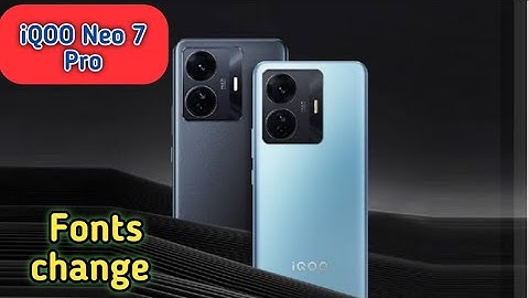 How To Change Font Style In Iqoo Neo 7 Pro, Font Change Setting