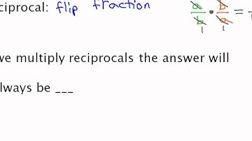 Multiply and Divide Fractions - Reciprocals