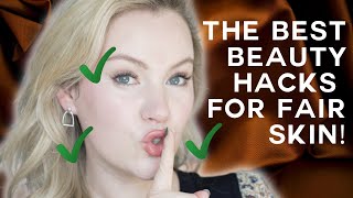 The BEST Makeup Hacks for Fair Skin | My Secrets to Flawless Pale Skin an IN DEPTH Tutorial screenshot 5