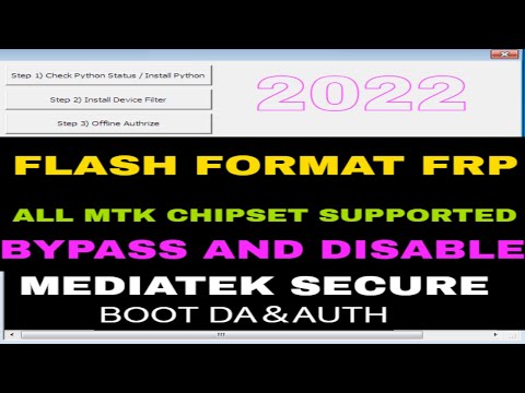 MTK Flash Format | disable DA file (or auth) | All Chipset Supported mtk bypass tool