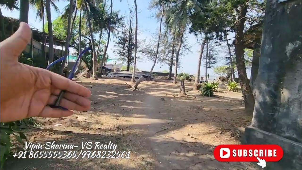 Sea facing land for sale at Gorai Beach Call on 8655555365 mumbai farmhouse hotel resort 