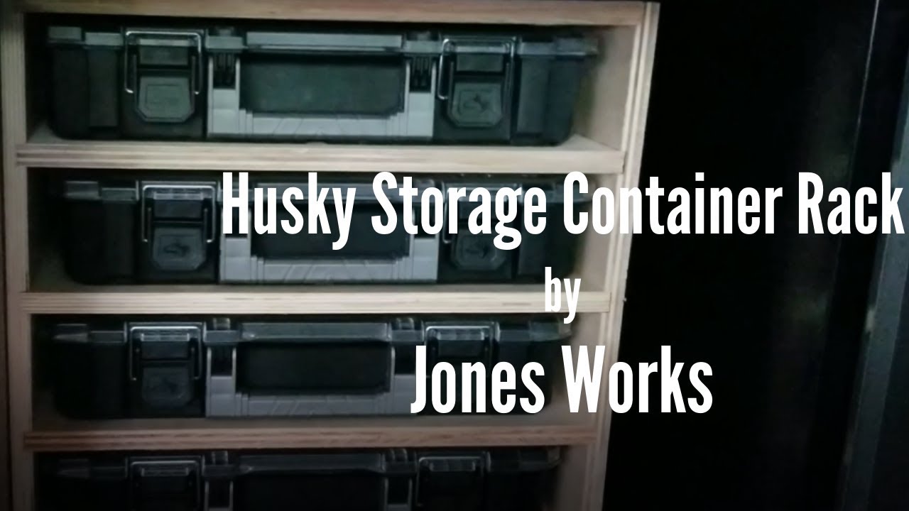 Storage Container Rack | Easy Woodworking Project - 2 - YouTube