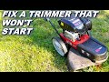 Fixing a Craftsman walk behind trimmer that's not running
