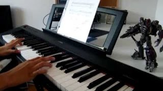 Transformers : Dark Of The Moon - Battle (highway chase) - piano + sheets music screenshot 5