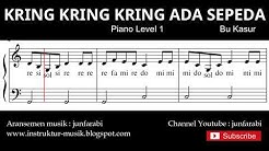 not balok kring kring ada sepeda - tutorial piano level 1 - notasi lagu anak - doremi solmisasi  - Durasi: 1.23. 