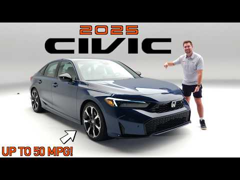 2025 Honda Civic Hybrid -- Up to 50 MPG with this Refreshed Civic! (+New Tech)