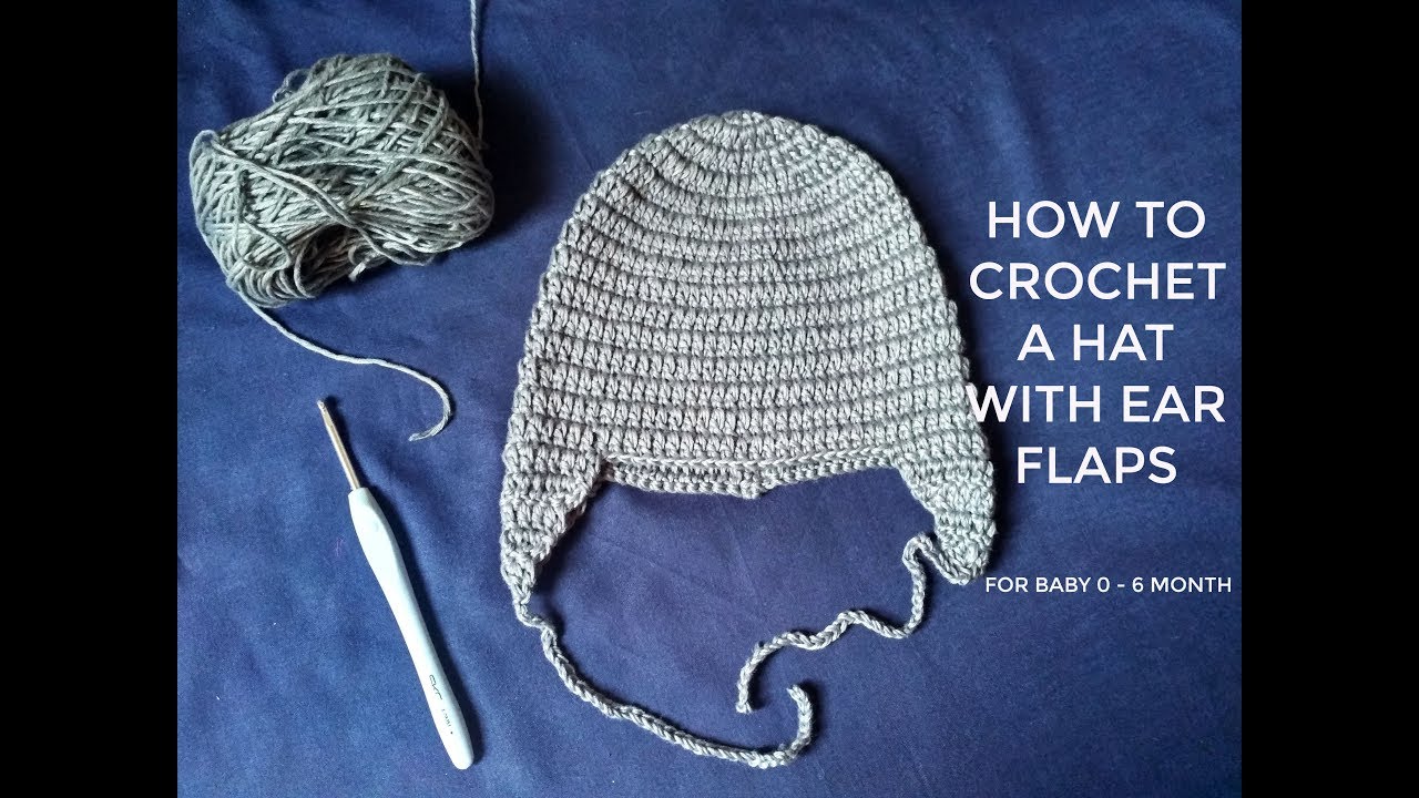 HOW TO CROCHET A HAT / BEANIE WITH EAR FLAPS #1 - YouTube