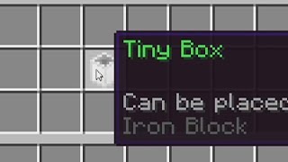 The Tiny Box - Minecraft Puzzle Map
