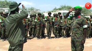 President Museveni arrives in Mogadishu-Somalia, checks on UPDF & AMISOM soldiers on Peace mission