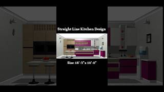 “Straight Line Kitchen Design Ideas 2026 🔥 Modern Modular Kitchen for Small Homes”#modularkitchen