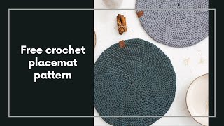 Free crochet placemat pattern PART 2 (Rounds 11-15)