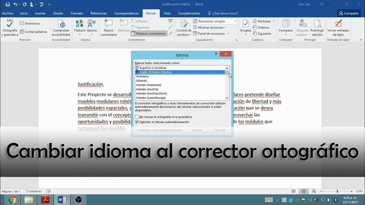 Como contar las palabras en word