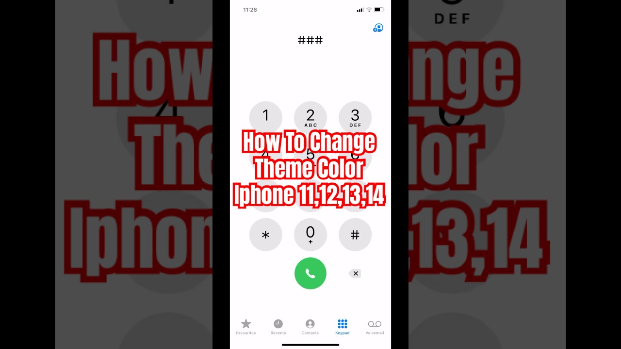 How to change Theme on iPhone keypad