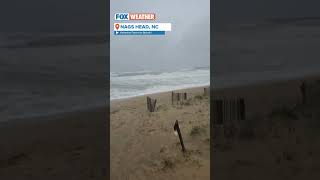 Strong Winds Lash Coastal North Carolina #nagshead #weather