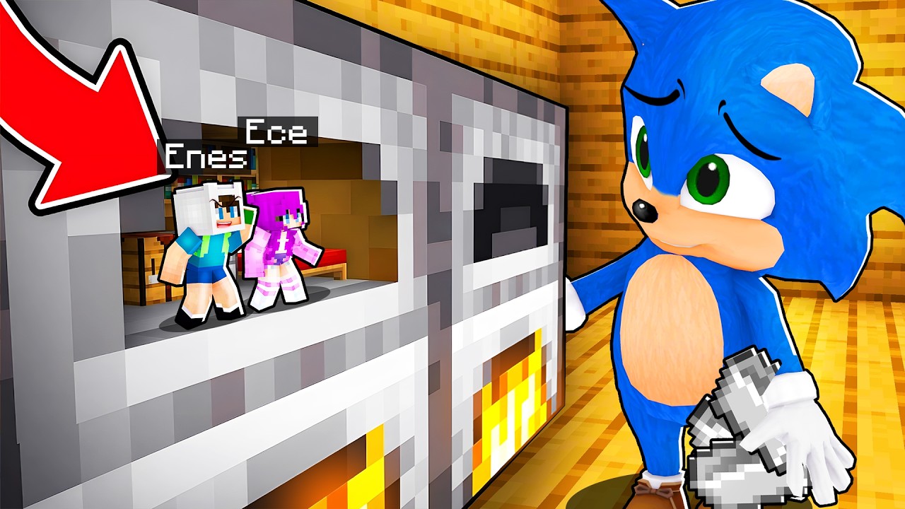 BEBEK SONİC’E YAKALANMADAN EVİNDE GİZLİ ODA YAPTIM 😱 Minecraft