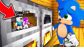 BEBEK SONİC’E YAKALANMADAN EVİNDE GİZLİ ODA YAPTIM 😱 Minecraft