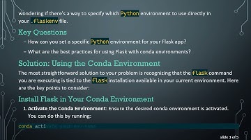 How to Tell Flask Which Python to Use in a .flaskenv File