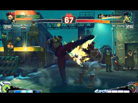 Ultra Street Fighter IV battle: PoopDatCorn (Akuma) vs M. Bison