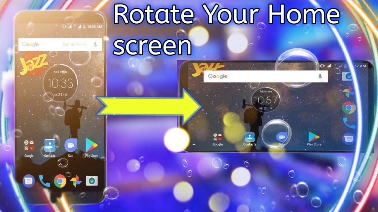 How To Rotate Home Screen In Any Andorid Phones How To Rotate Home Screen YouTube