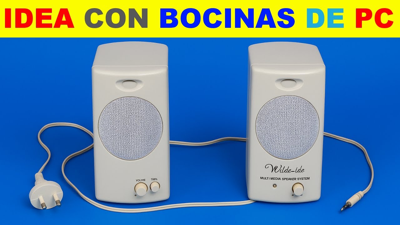 ANTES DE TIRAR TUS VIEJAS BOCINAS DE PC MIRA ESTE VIDEO!