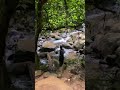 Treking lewatin aliran sungai #suasanapedesaan #suasanakampungyangsederhana #wisata #sawah #pedesaan