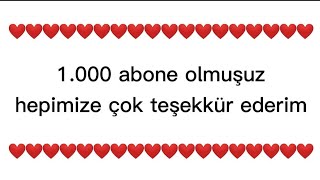 Hepinize çok teşekkürler❤️