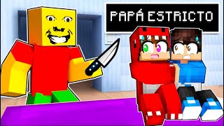 SOBREVIVE AL PAPÁ RARO Y ESTRICTO en MINECRAFT 💀 WEIRD STRICT DAD MINECRAFT 😂 RaptorGamer