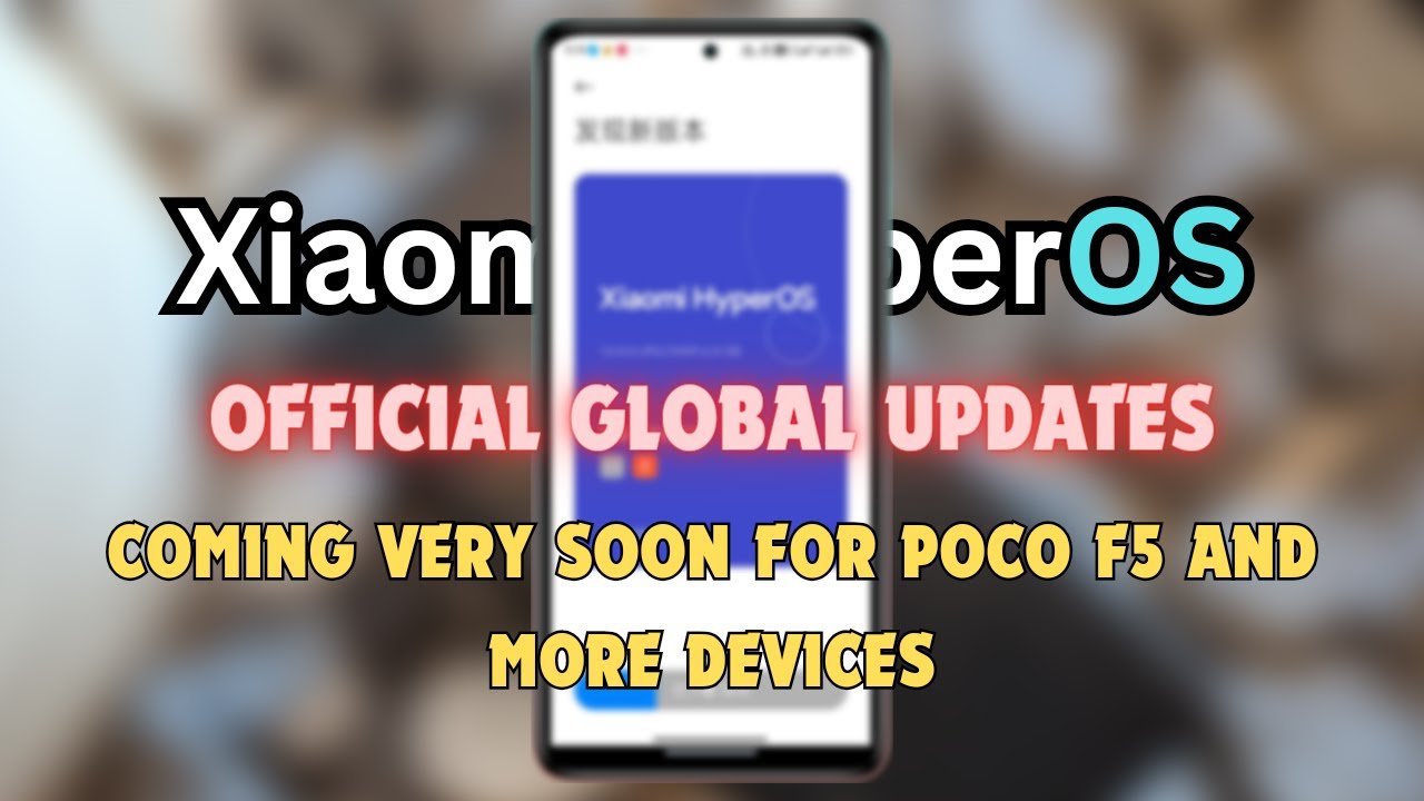 POCO F5 Pro will get HyperOS update soon 