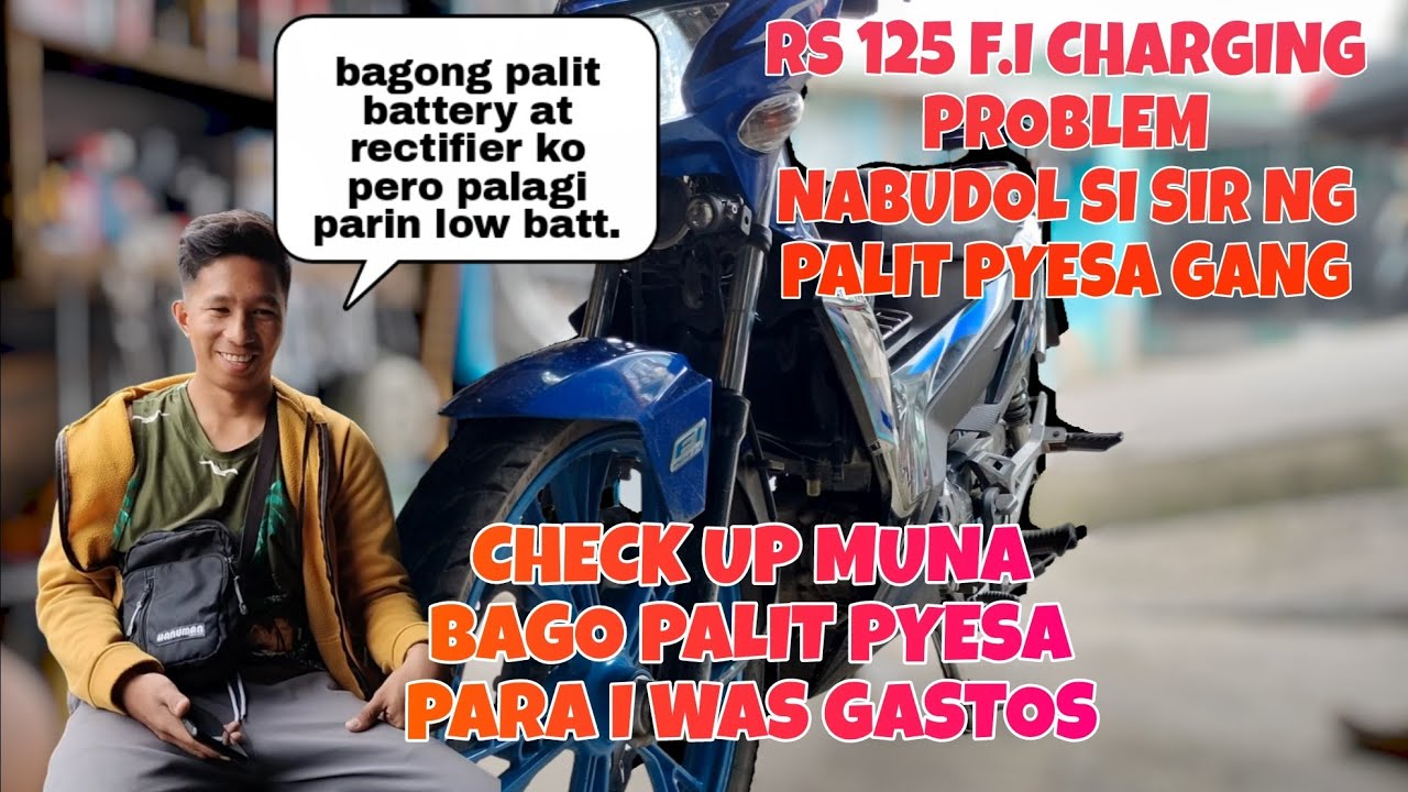 RS 125 FI BAGO BATTERY AT RECTIFIER PERO LOW BATT.PARIN
