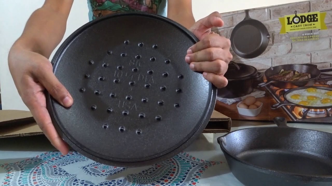 UNBOXING - Lodge Seasoned Cast Iron 5 Piece Bundle