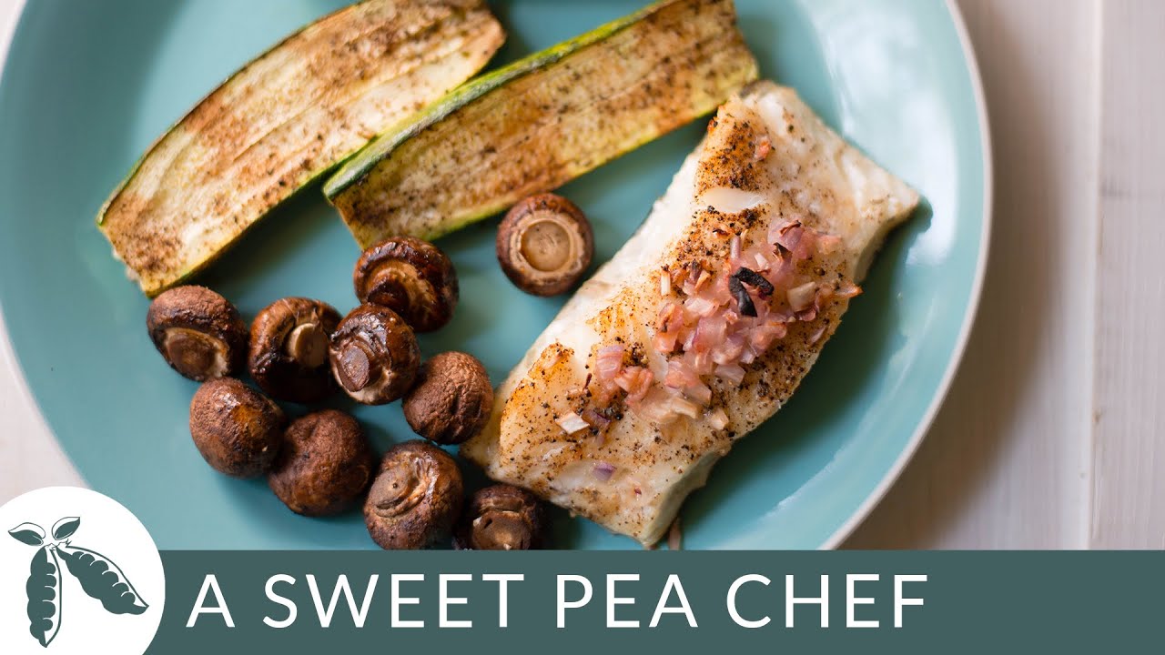 Baked Sea Bass & Zucchini Sheet Pan Recipe A Sweet Pea Chef YouTube