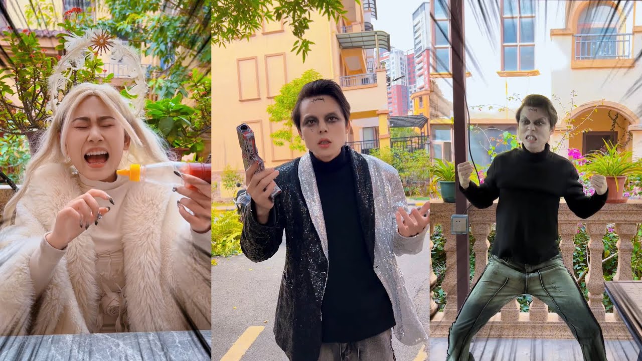 小丑与白天使之间相互PK#小丑 #天使