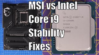 MSI vs Intel Core i9 Stability Fix recommendations - get more stable performance