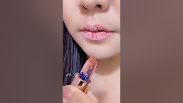 a clear flower lipstick