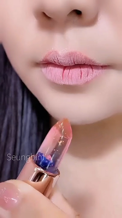 a clear flower lipstick