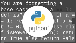 Why does my recursive function with if-elif statements return None?