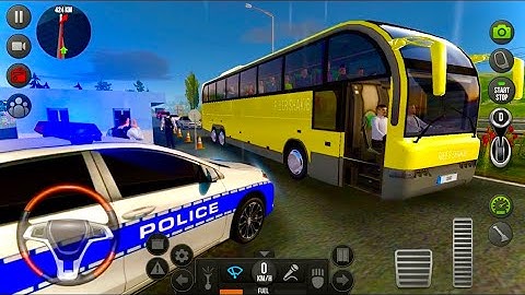 Bus Simulator Ultimate #2 Police Stopped Me! Bus Games - Gameplay IOS Android