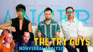 The Try Guys Body Language Analysis From Their Video "what happened."