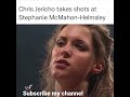 Chris Jericho insult Stephanie McMahon #wwe #chrisjericho #tripleh #stephanie #wwf #funny