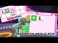 Making the first ever neon Skele-Rex in Adopt me!!!