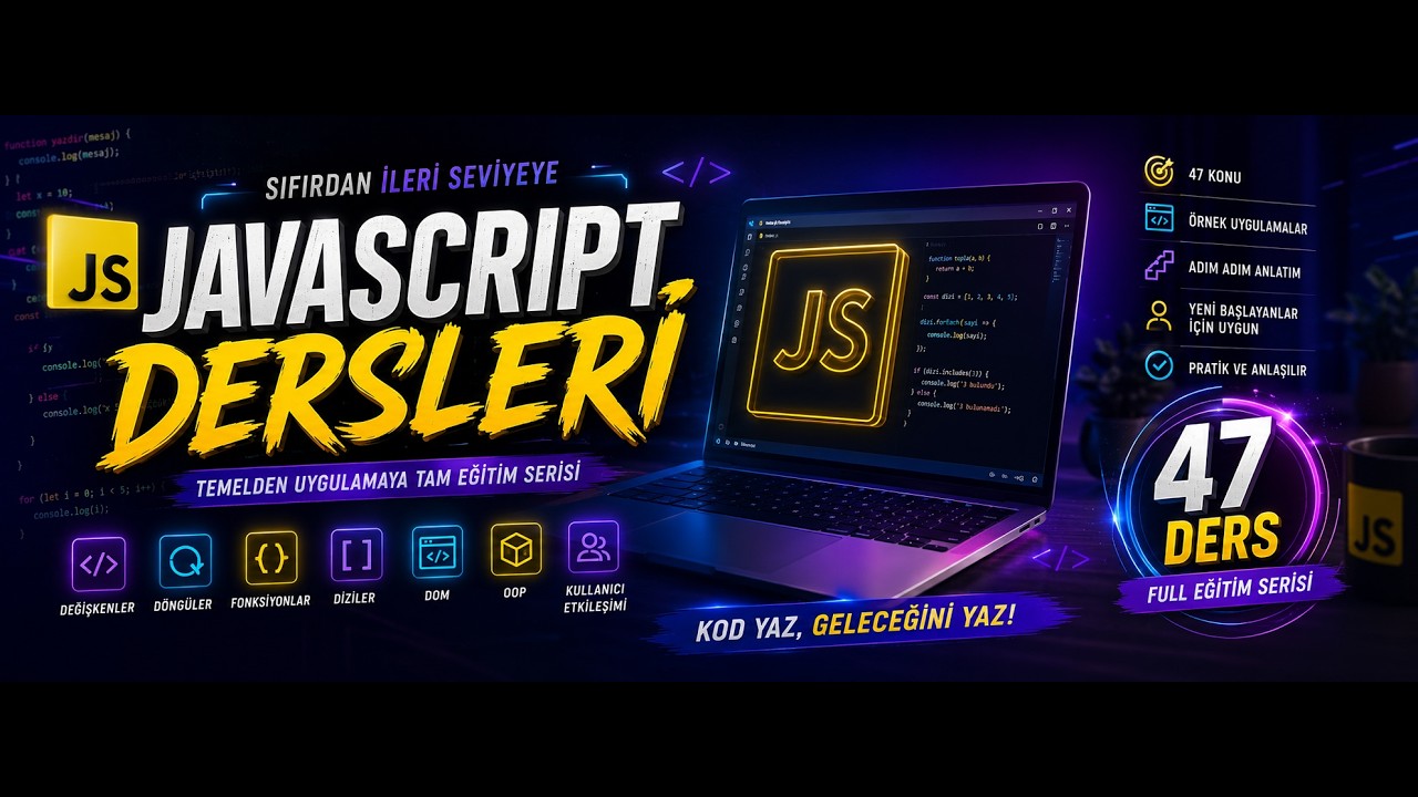 JavaScript Dersleri 45 --- 2024 ( KULLANICI İLE ETKİLEŞİM ) - YouTube