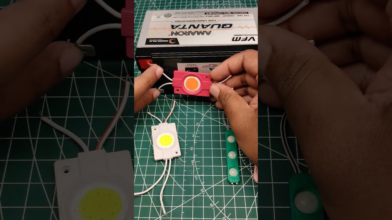 Тестирование светодиодного модуля 12 В