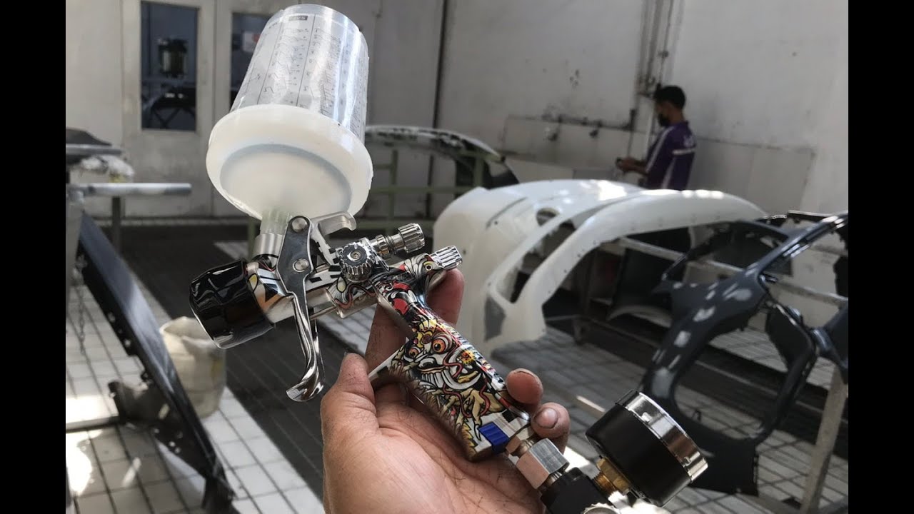 SATA Minijet 4400 RP, Si Gesit Iriiiitttt 💃🏽💃🏽💃🏽 #feat #nikken #hs #2100