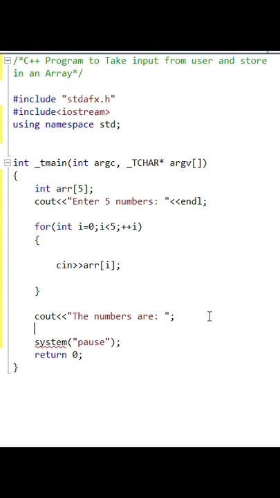Inserting Elements in Array in C++ #cplus #programminglanguage #coding ...