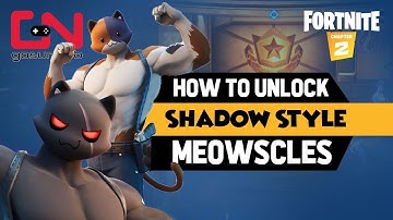 How to Unlock Shadow Meowscles Style - Deliver Fish & Shadow Dropbox Location - Fortnite Mischief