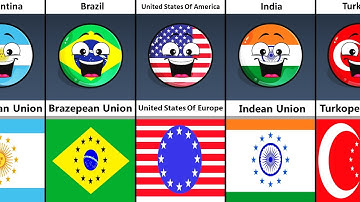 Some Country Flags In European Union Style