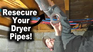 Resecuring and Sealing Up Dryer Vent Pipes | Tips on Proper Installation to Prevent Lint Build Up by The Fixer 13,724 views 1 month ago 22 minutes