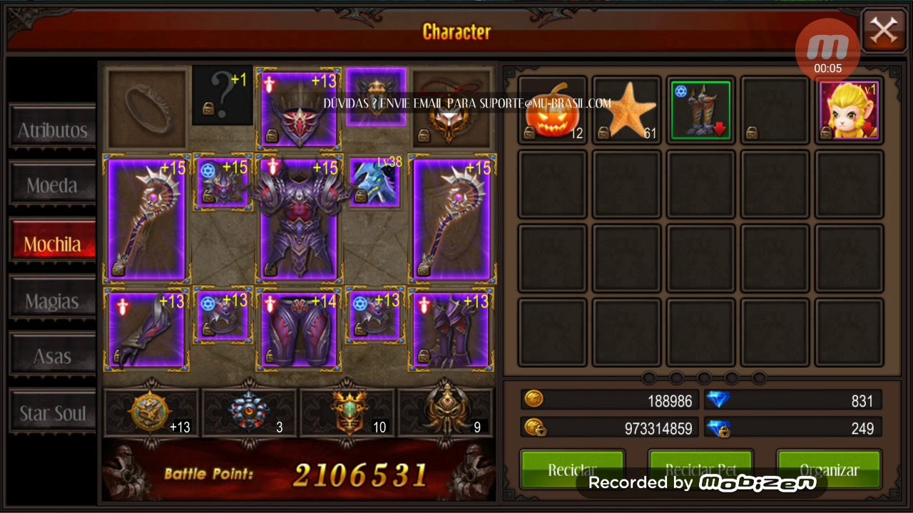 Vendo essa conta vip 9 Mu origin Brasil.