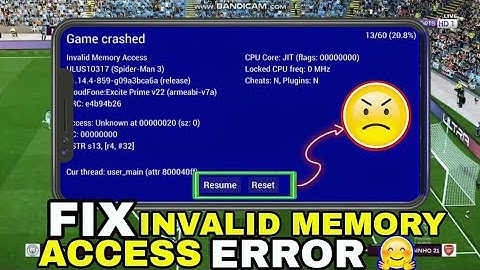 HOW TO SOLVE GAME CRASH IN PPSSPP, invalid memory access/resume;reset problem solved 😇#pes #psp