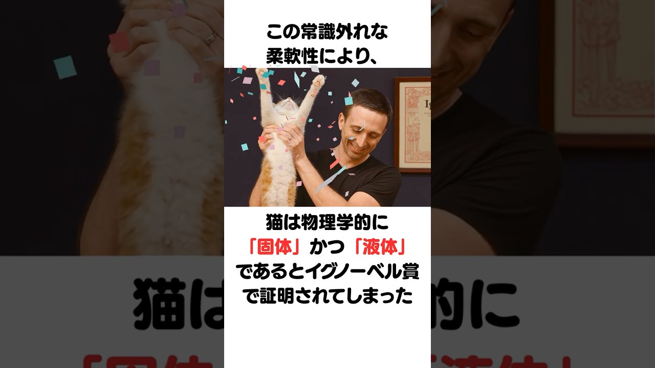 お猫様は水が嫌いだが、己は液体だった!? -イグノーベル賞で証明された驚きの真実-
